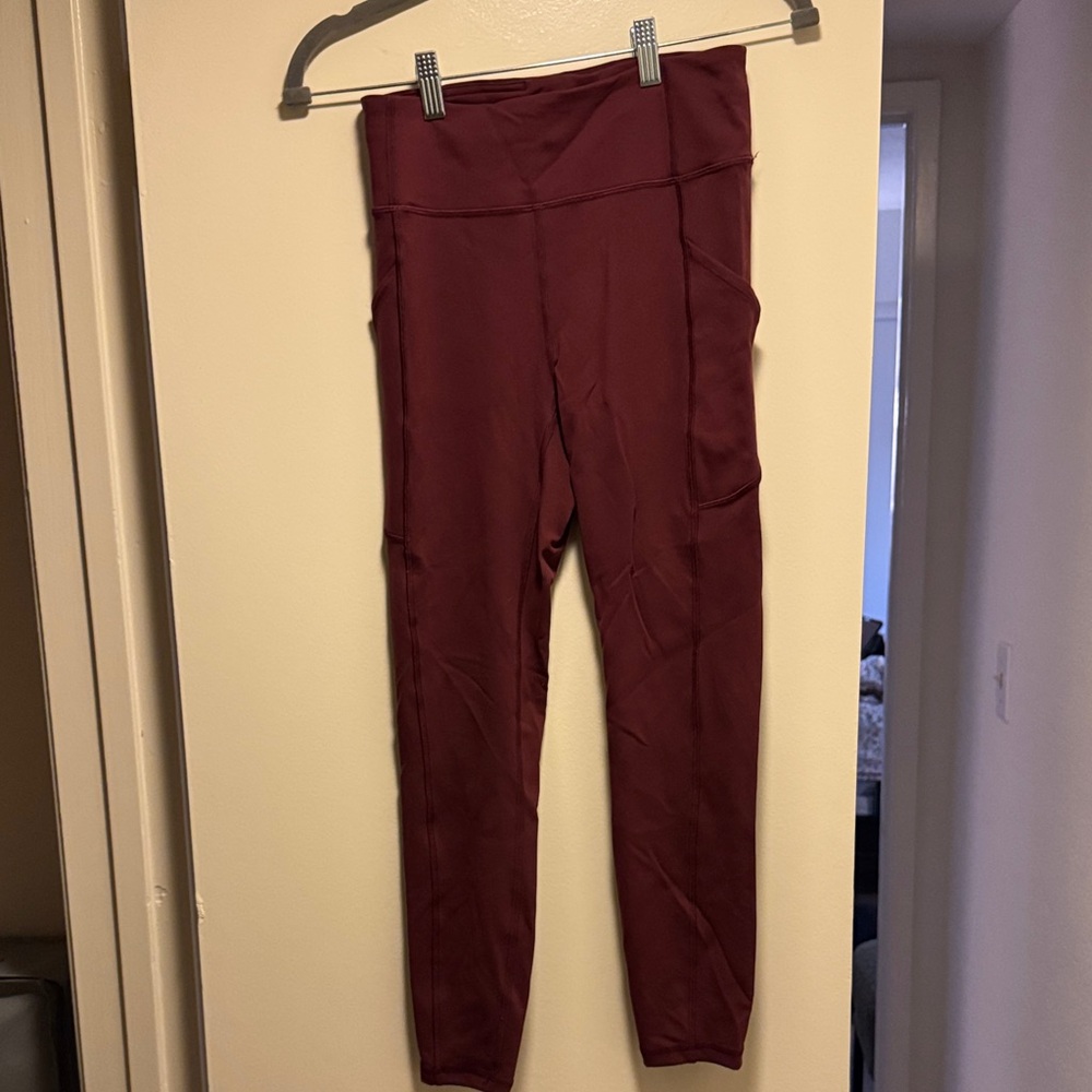 Lululemon Women's Burgundy Yoga Workout Pants